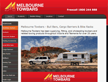 Tablet Screenshot of melbournetowbars.com.au